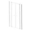 Welland RDD-80 kétszárnyú zuhanyajtó - 80 cm - króm profil