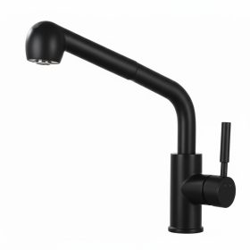Welland Omega kihúzható fejes mosogató csaptelep (fekete)