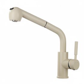 Welland Omega kihúzható fejes mosogató csaptelep (bézs)