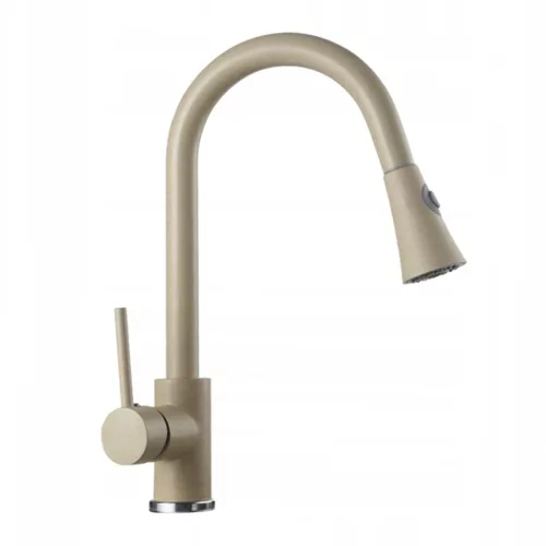 Welland Siena kihúzható fejes mosogató csaptelep (bézs)