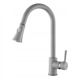   Welland Siena kihúzható fejes mosogató csaptelep - szürke