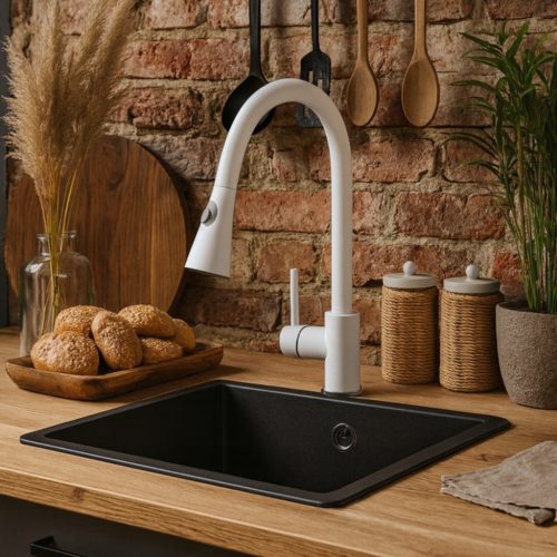 Welland Siena kihúzható fejes mosogató csaptelep