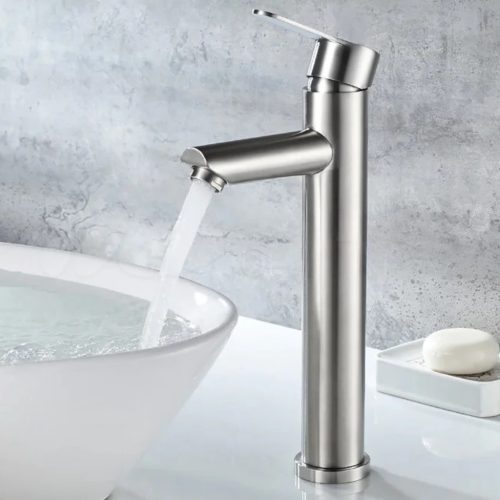 Welland Arezzo magasított mosdó csaptelep - acélszürke