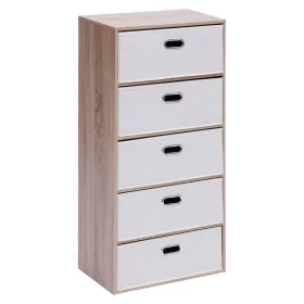 Intenso 3 fiókos komód - 50 cm - sonoma tölgy / fehér