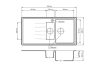 Solarys gránit mosogató - Design csapteleppel - matt fekete