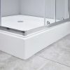 Welland SQ-8080 zuhanykabin elhúzható ajtóval - 80 x 80 cm - króm profil / dekorbetét