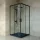 Welland SQ-9090 zuhanykabin elhúzható ajtóval - 90 x 90 cm - fekete profil