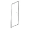 Welland SS-70 zuhanyajtó - 70 cm - fekete profil