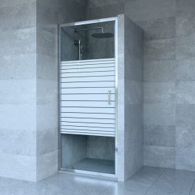 Welland SS-80 zuhanyajtó - 80 cm - króm profil