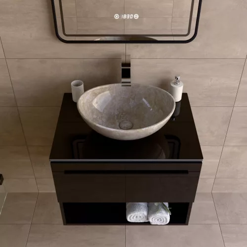 Welland Neolith fürdőszobabútor munkalap - kvarc kompizit - 60 x 45.5 cm