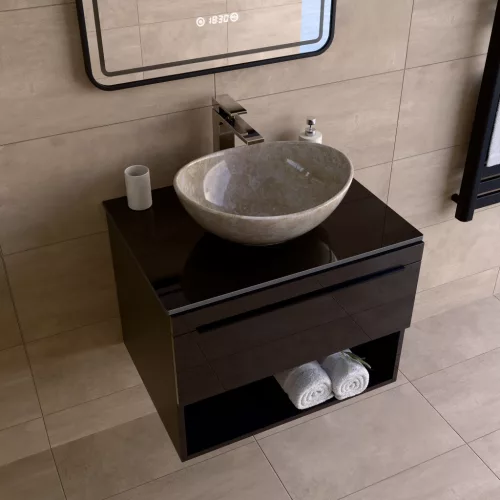 Welland Neolith fürdőszobabútor munkalap - kvarc kompizit - 60 x 45.5 cm