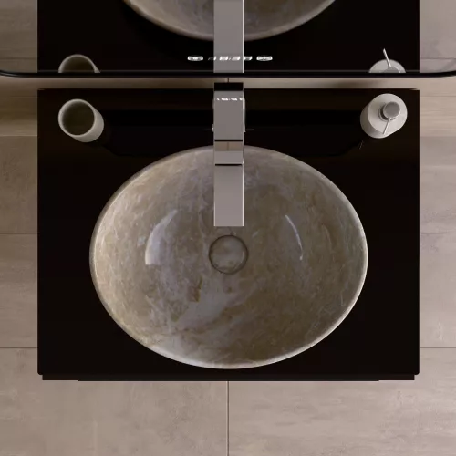 Welland Neolith fürdőszobabútor munkalap - kvarc kompizit - 60 x 45.5 cm