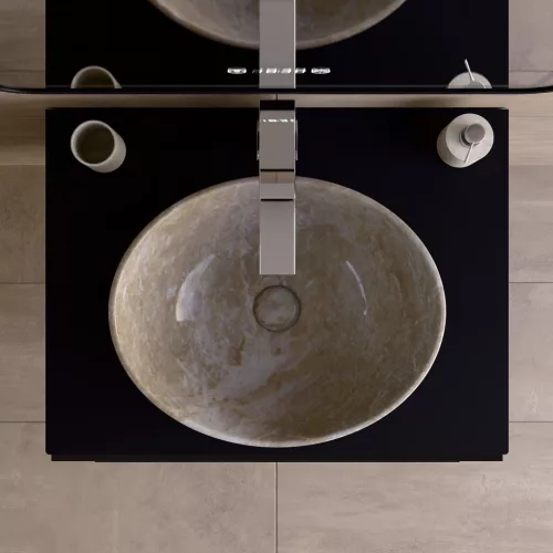 Welland Neolith fürdőszobabútor munkalap - kvarc kompizit - 60 x 45.5 cm