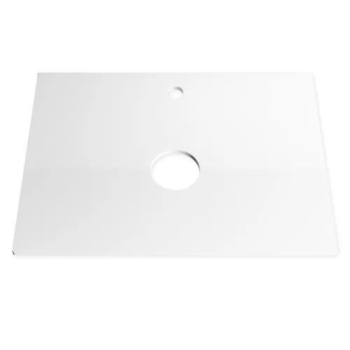 Welland Neolith fürdőszobabútor munkalap - kvarc kompizit - 60 x 45.5 cm (magasfényű fehér)
