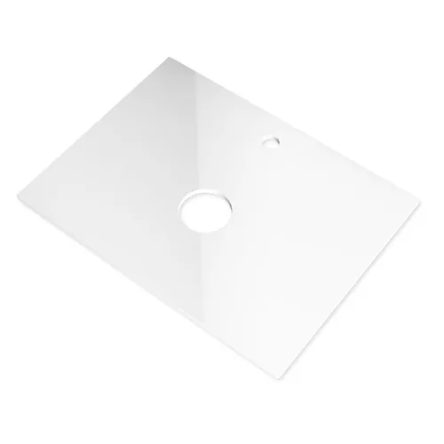 Welland Neolith fürdőszobabútor munkalap - kvarc kompizit - 60 x 45.5 cm (magasfényű fehér)
