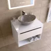 Welland Neolith fürdőszobabútor munkalap - kvarc kompizit - 60 x 45.5 cm (magasfényű fehér)