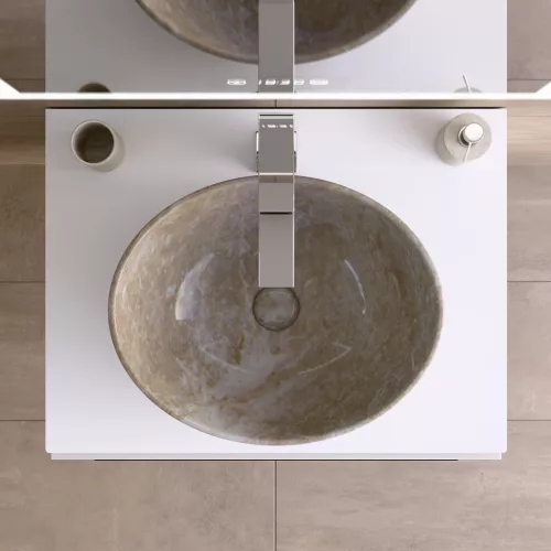 Welland Neolith fürdőszobabútor munkalap - kvarc kompizit - 60 x 45.5 cm