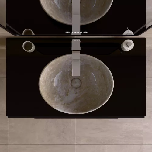 Welland Neolith fürdőszobabútor munkalap - kvarc kompizit - 80 x 45.5 cm