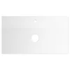 Welland Neolith fürdőszobabútor munkalap - kvarc kompizit - 80 x 45.5 cm (magasfényű fehér)