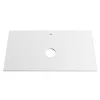 Welland Neolith fürdőszobabútor munkalap - kvarc kompizit - 80 x 45.5 cm (fehér)