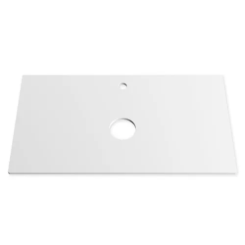 Welland Neolith fürdőszobabútor munkalap - kvarc kompizit - 80 x 45.5 cm (fehér)