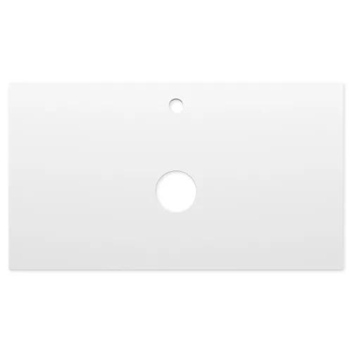 Welland Neolith fürdőszobabútor munkalap - kvarc kompizit - 80 x 45.5 cm (fehér)