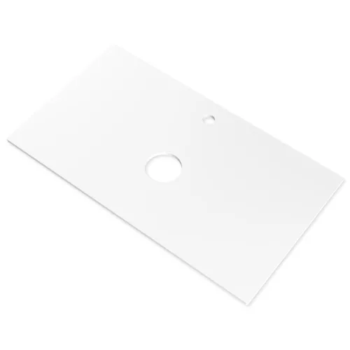 Welland Neolith fürdőszobabútor munkalap - kvarc kompizit - 80 x 45.5 cm (fehér)