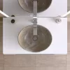 Welland Neolith fürdőszobabútor munkalap - kvarc kompizit - 80 x 45.5 cm (fehér)