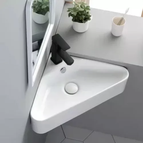 Welland pultra építhető kerámia mosdó