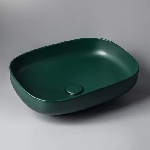 Welland T38-B pultra építhető mosdókagyló - 50 x 38 cm (zöld)