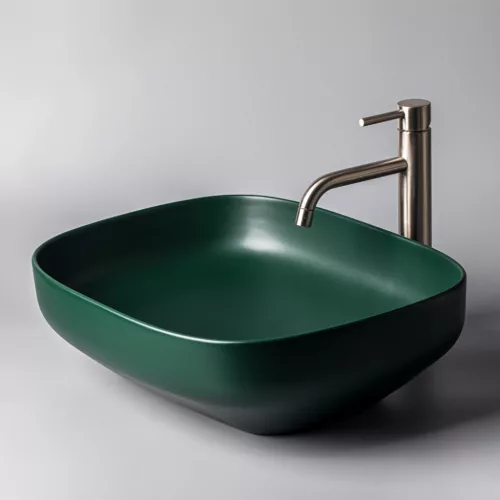 Welland T38-B pultra építhető mosdókagyló - 50 x 38 cm (zöld)