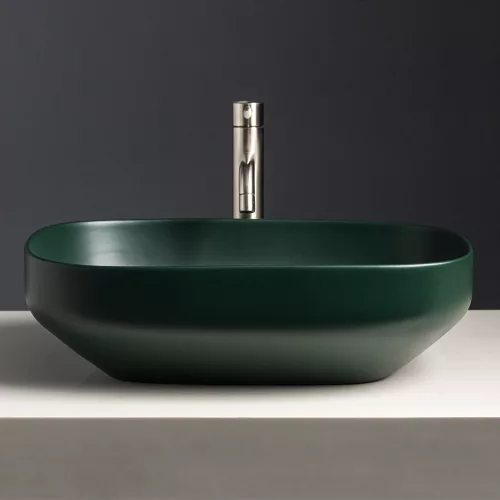 Welland T38-B pultra építhető mosdókagyló - 50 x 38 cm (zöld)