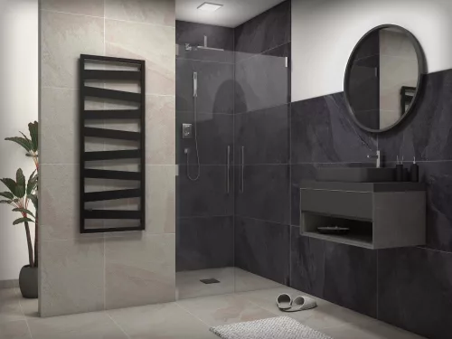 Weberg Texas Design Törölközőszárítós Radiátor 143x53 cm (Fekete)