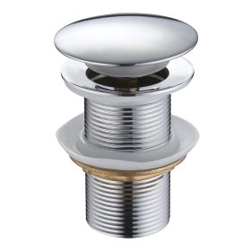 Klikk-klakk leeresztő szelep króm színben túlfolyó nélküli kiállással