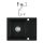 Laneo V575-44C Gránit Mosogató + dugóemelő (fekete)
