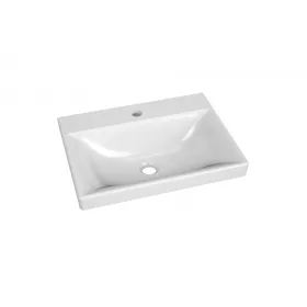 Fürdőszoba bútorra építhető kerámia mosdókagyló