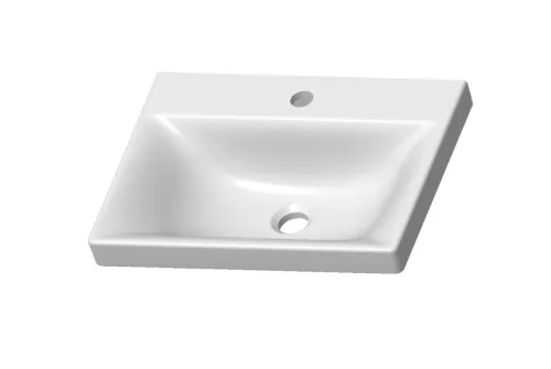 Fürdőszoba bútorra építhető kerámia mosdókagyló