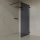 Welland walk-in zuhanyfal - fekete profil - 90 cm