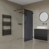 Welland walk-in zuhanyfal - fekete profil - 90 cm