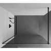 Welland WIC-80 walk-in zuhanyfal - fekete profil - 80 cm
