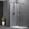 Welland WIC-80 walk-in zuhanyfal - fekete profil - 80 cm