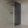 Welland walk-in zuhanyfal - fekete profil - 90 cm