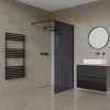 Welland walk-in zuhanyfal - fekete profil - 90 cm