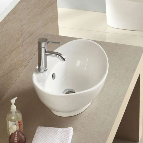 Welland pultra építhető kerámia mosdó - 60 cm