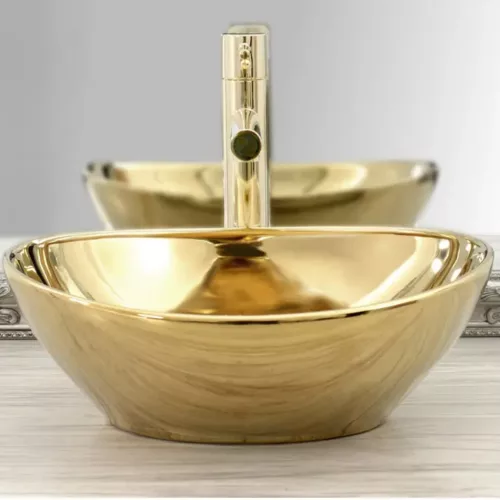 Welland Y9020A pultra építhető mosdókagyló - 40 x 33 cm (arany)