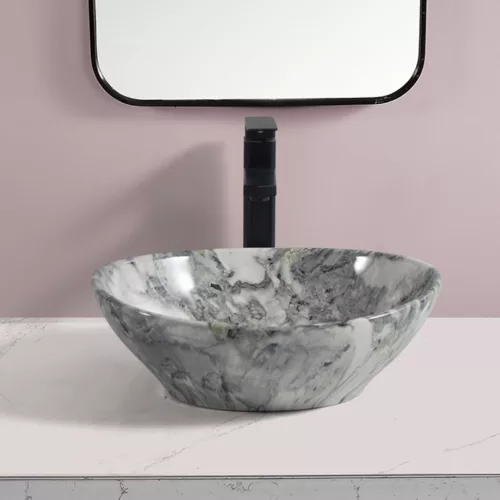 Welland Y9020A-P449 pultra építhető mosdókagyló - 40 x 33 cm (márvány)