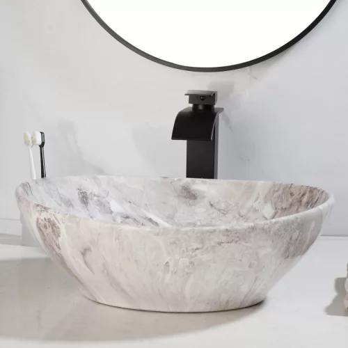 Welland Y9020A-P449 pultra építhető mosdókagyló - 40 x 33 cm (márvány)