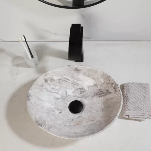 Welland Y9020A-P449 pultra építhető mosdókagyló - 40 x 33 cm (márvány)