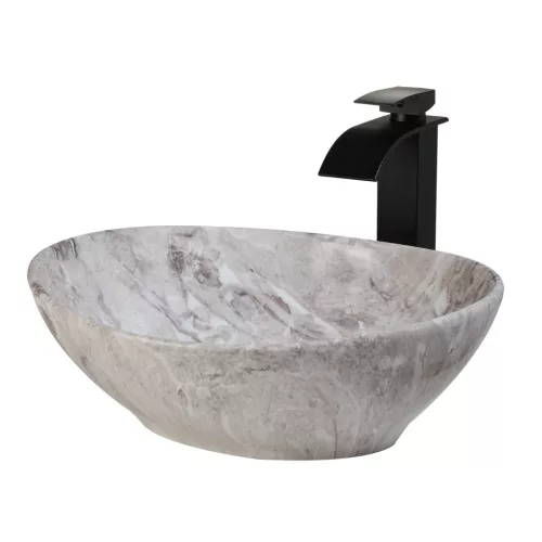 Welland Y9020A-P449 pultra építhető mosdókagyló - 40 x 33 cm (márvány)