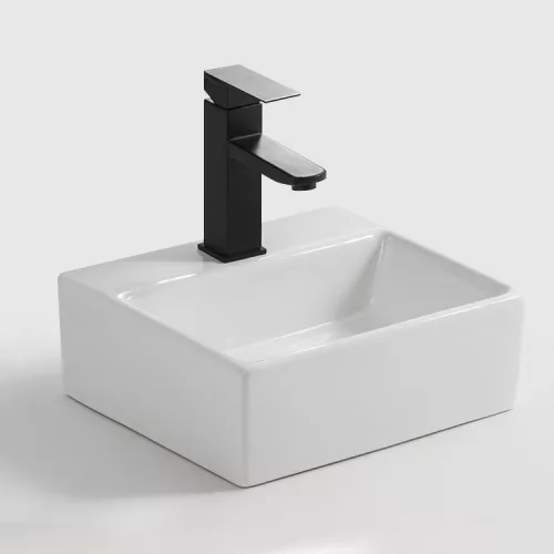 Welland Y9135 falra / pultra szerelhető mosdókagyló - 34 x 30 cm